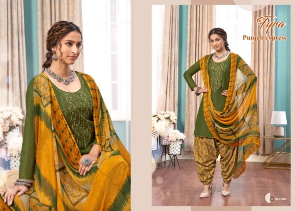 Fyra Punjab Express 2 Cotton Fancy Embroidery Salwar 